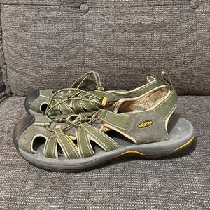 Keen green waterproof sandals. Size 9.5.